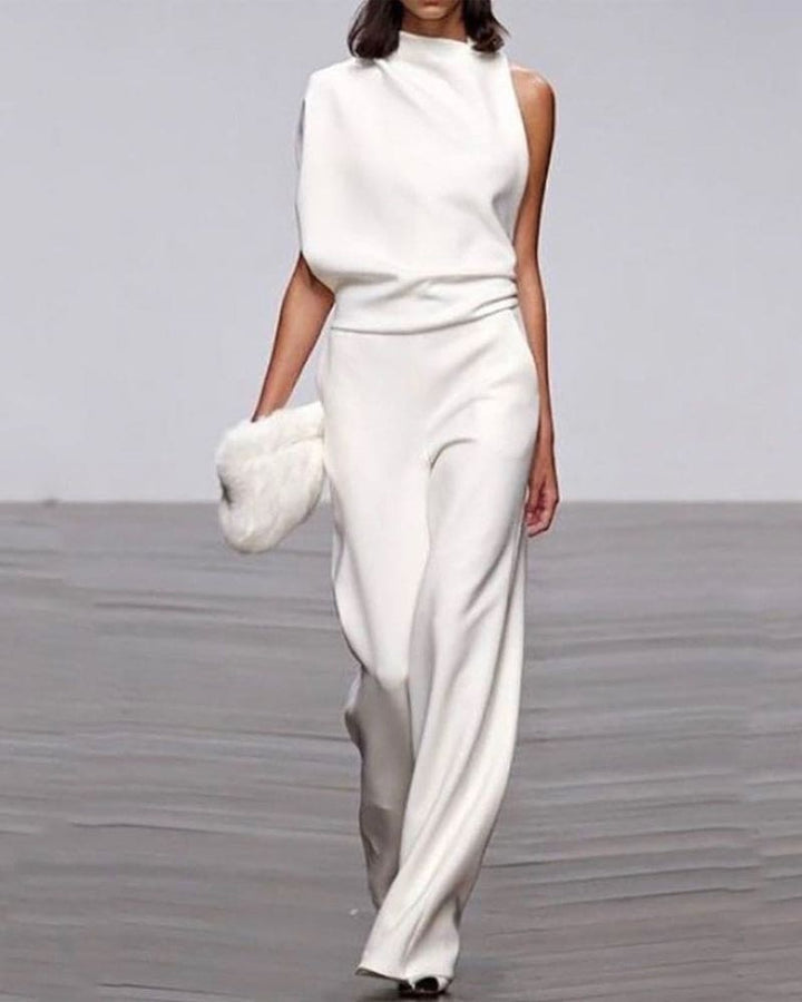 Clara | Elegant One-Shoulder Jumpsuit