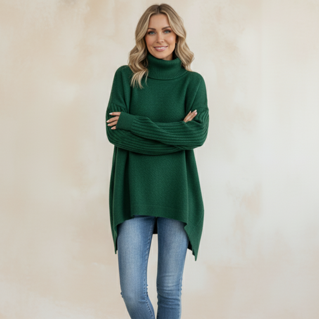 BRIGITTE | LONG TURTLENECK SWEATER