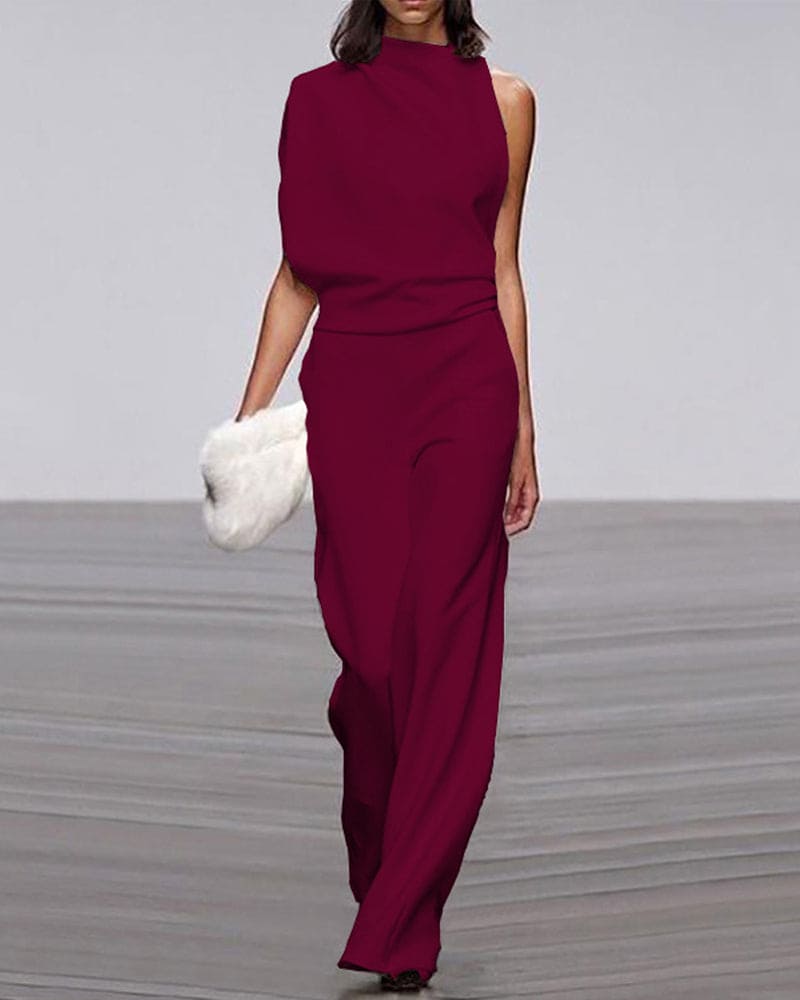 Clara | Elegant One-Shoulder Jumpsuit