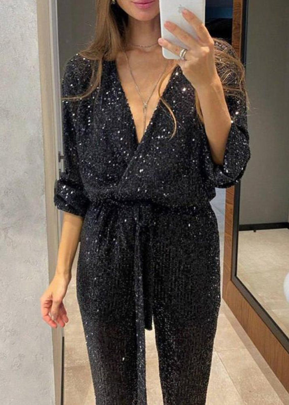 Clara | Sparkling Sequin Jumpsuit