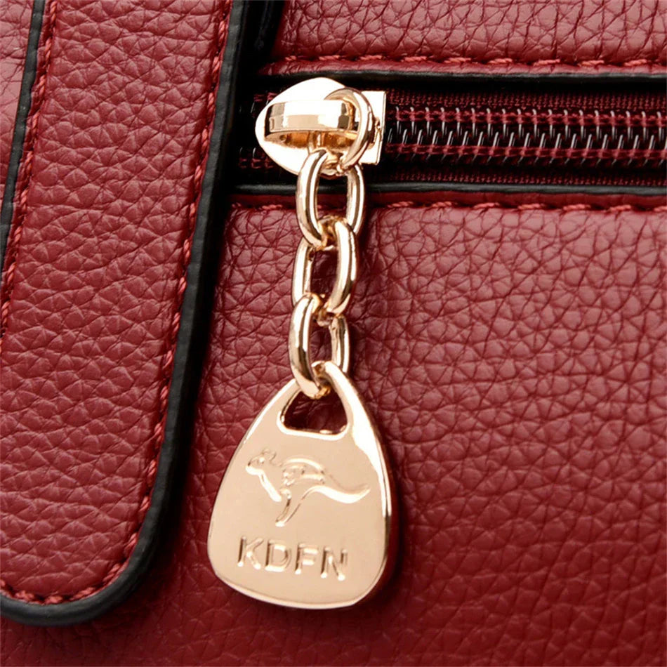 MARIA | BURGUNDY HANDBAG