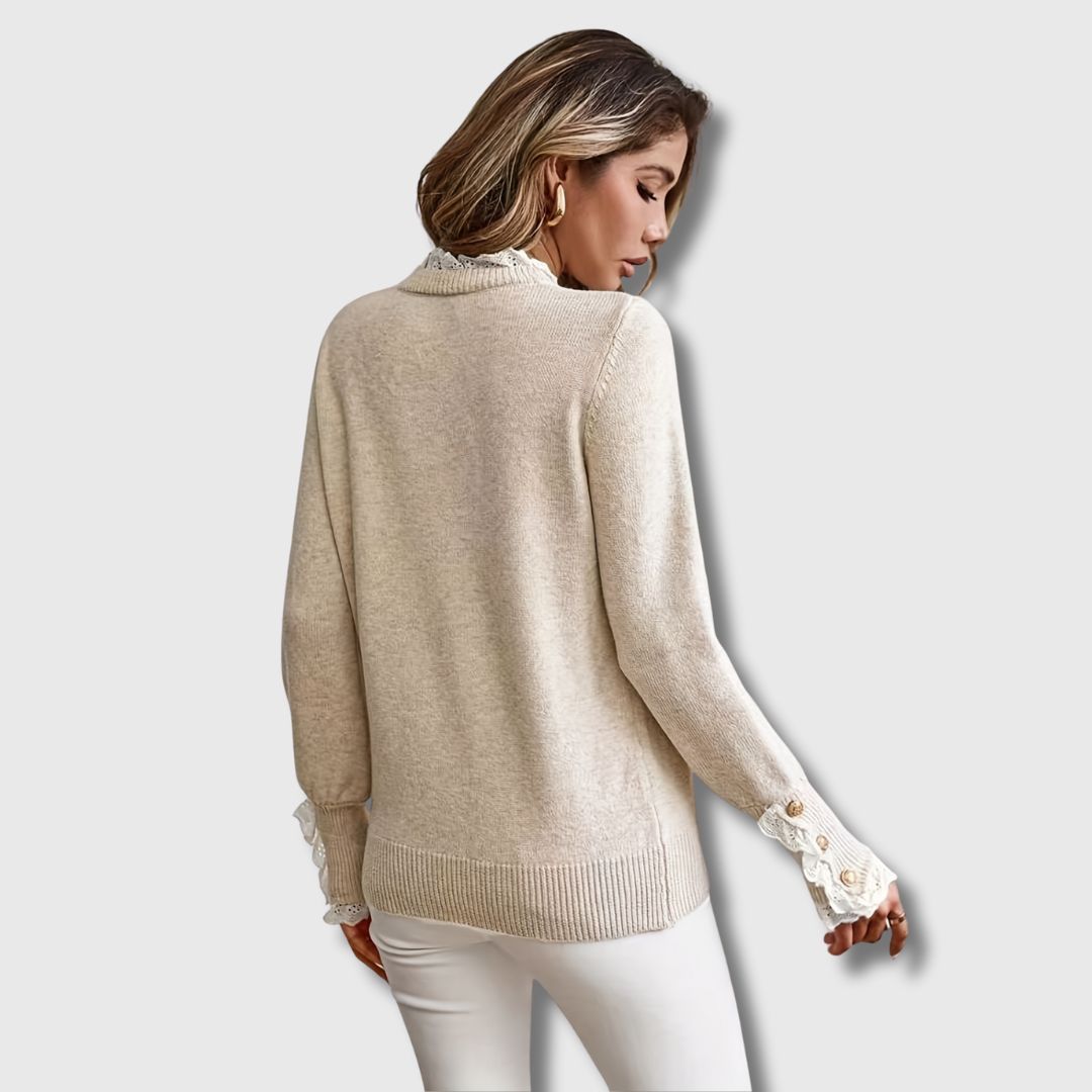 Sonia – Sweater with Lace Details