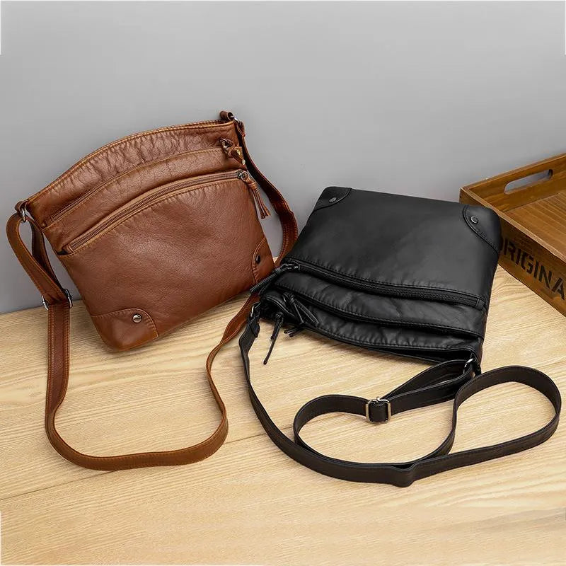 ANNA | LEATHER SHOULDER BAG